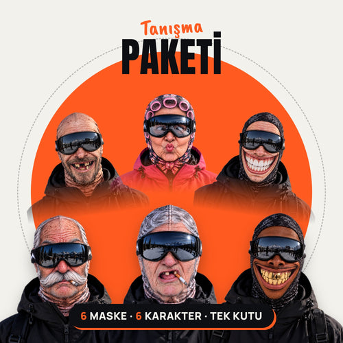 3DMASKECİM Tanışma Paketi: 6 farklı 3D yüz maskesi
